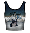 Cocaine Cat crop top
