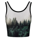 Crop top Foggy Forest