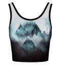 Crop top Geometric Forest