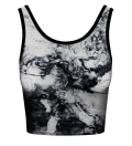 Crop top White Marble