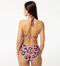Panther Skin Open back swimsuit