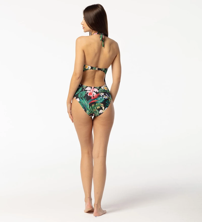 Close to Nature Open back swimsuit