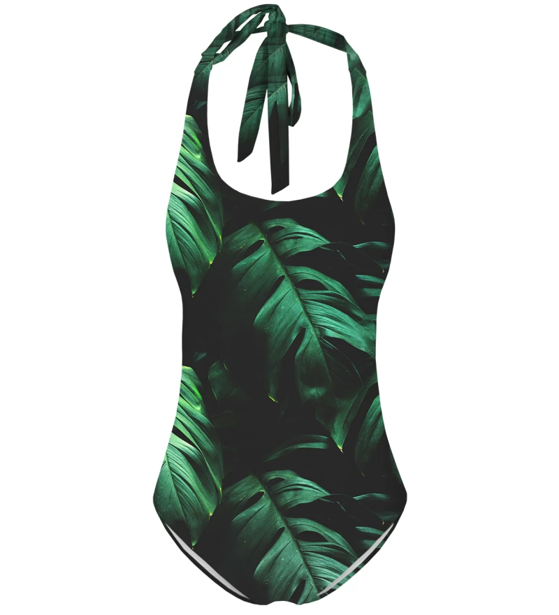 Tropical Jungle Open back swimsuit