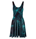Rozkloszowana sukienka Blue scratch