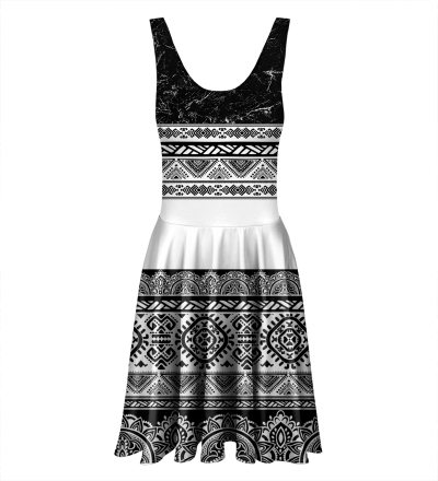 Rozkloszowana sukienka Culture patterns