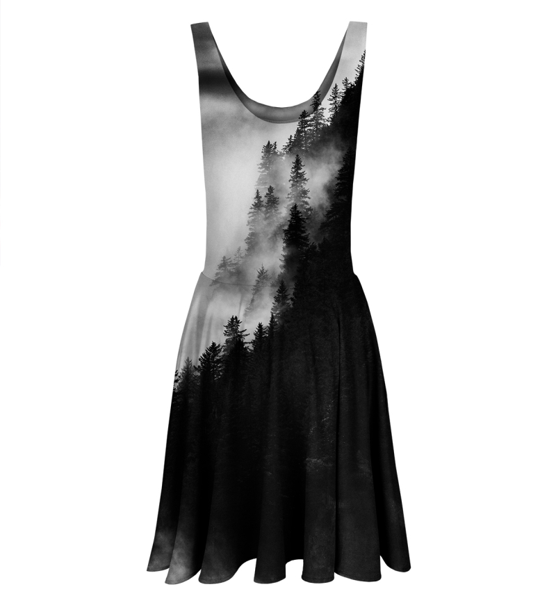 Rozkloszowana sukienka Dark Forest