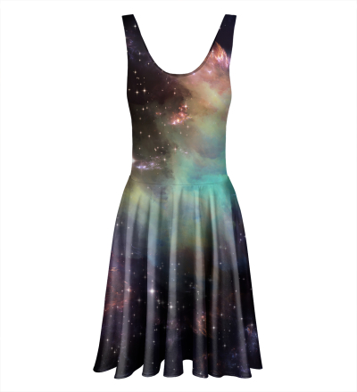 Rozkloszowana sukienka Galaxy Clouds