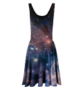 Purple Galaxy Circle Dress