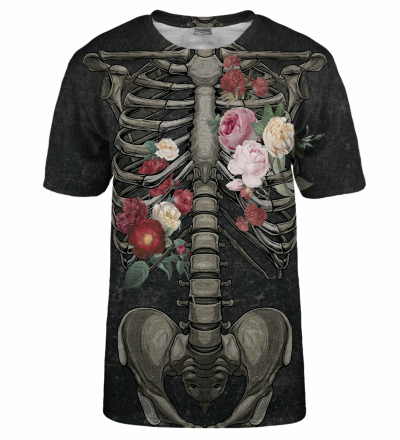 T-shirt Floral Skeleton