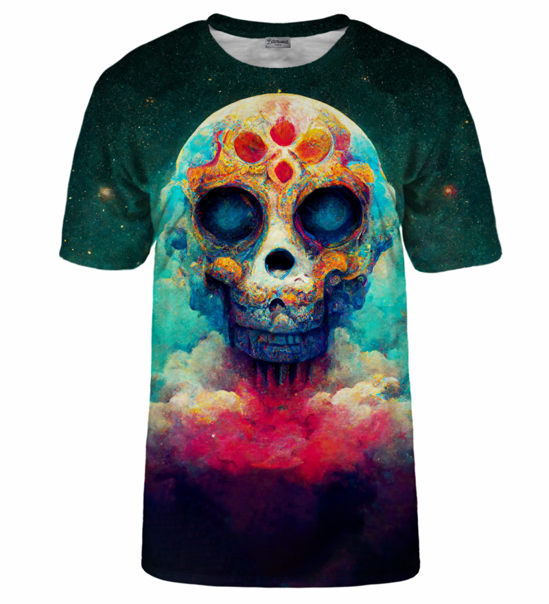 Space Aztec Skull t-shirt