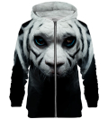 B&W Tiger zip up hoodie