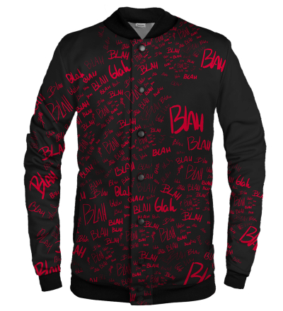 Blah blah blah baseball jacket