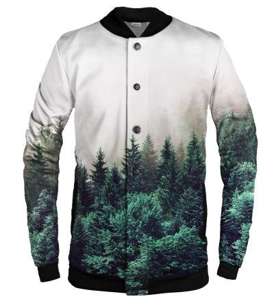 Foggy Forest baseball jacket