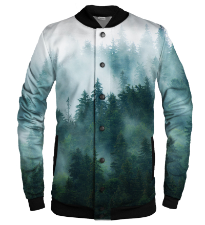 Misty Forest baseball jacket