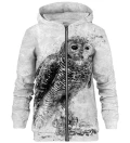 Old Owl zip up hoodie