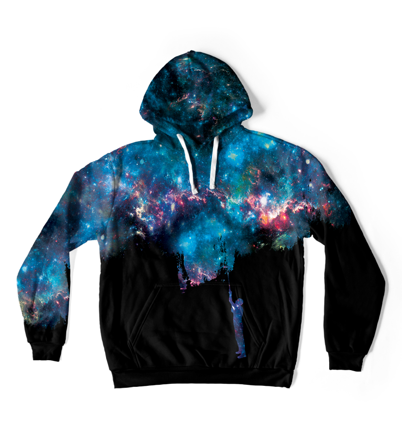 Another Painting black oversize hoodie