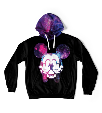 Black Rebel oversize hoodie
