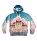 Pastel City oversize hoodie