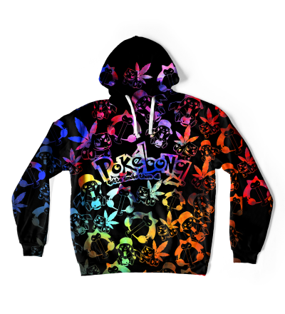 Pokebong Black Gradient oversize hoodie