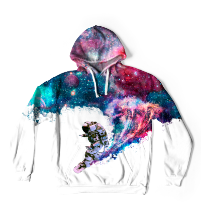 Surfing Cosmonaut oversize hoodie