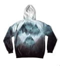 Geometric Forest oversize hoodie