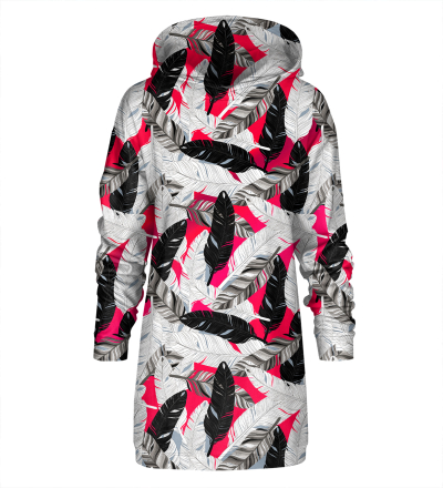 Feathers Hoodie Oversize Dress
