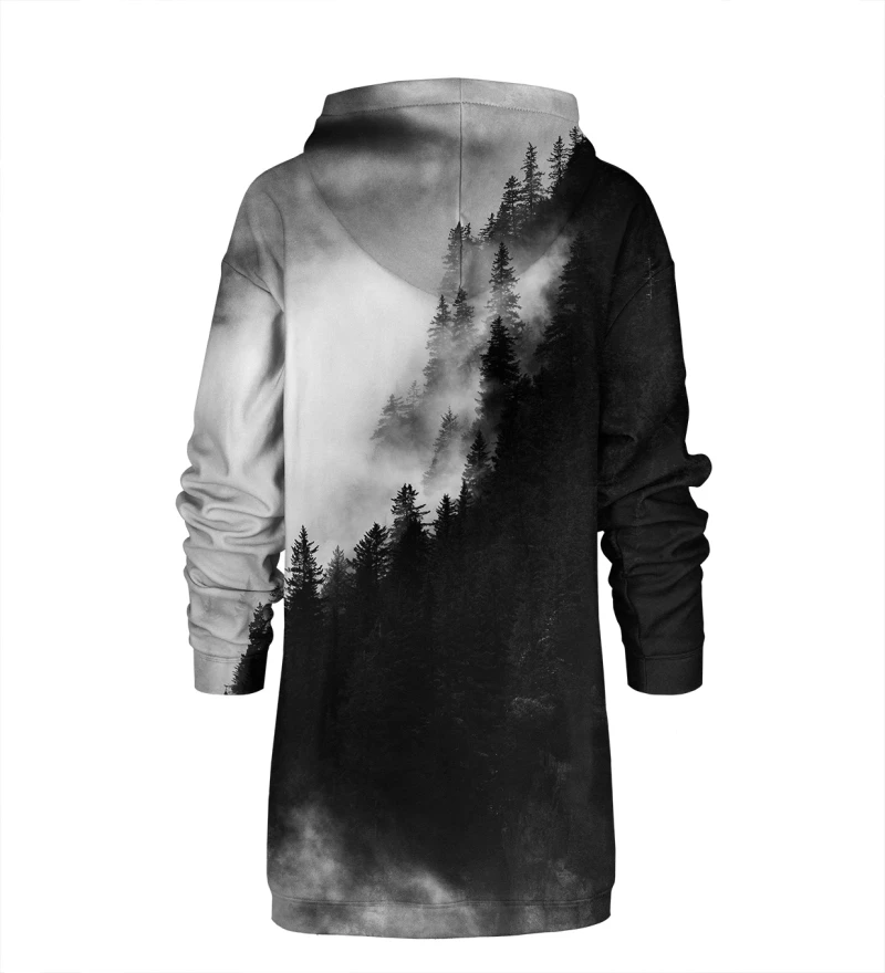 Sukienka oversize z kapturem Dark Forest