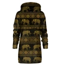 Robe à capuche Golden Elephants