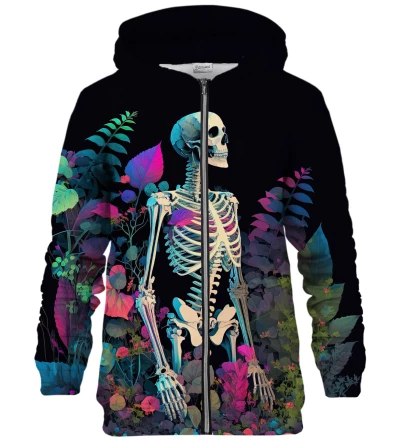 Skeleton zip up hoodie