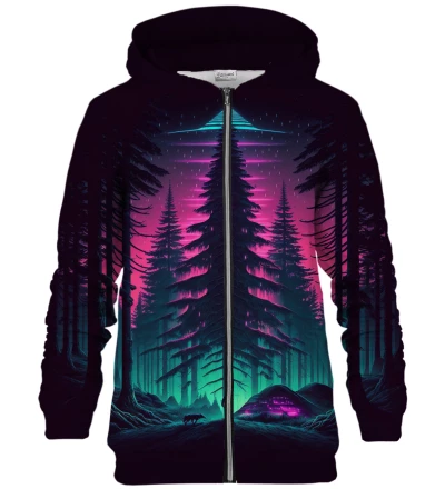 Dark Fir Tree zip up hoodie