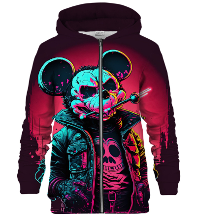 Cyber Mouse bluse med lynlås