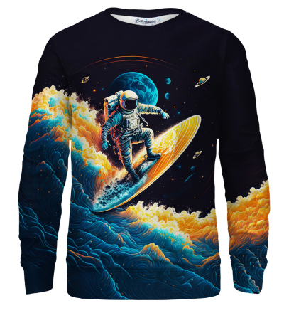 Space Waves bluse med tryk