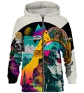 Psychodelic Collage zip up hoodie