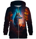 Magical Wolf zip up hoodie