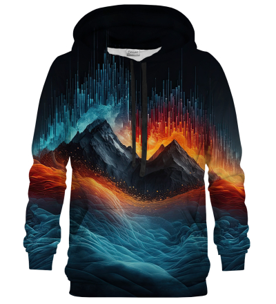 Synthwave Mountain hættetrøje