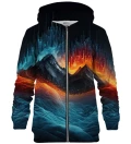 Synthwave Mountain zip up hoodie