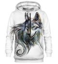 Night Wolf White hoodie