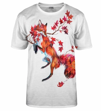 T-shirt Japanese Maple Fox white