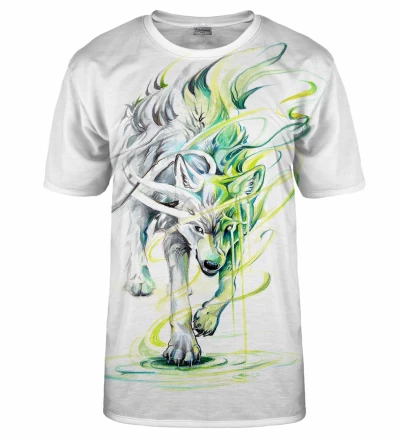 T-shirt Electric Spirit Wolf White