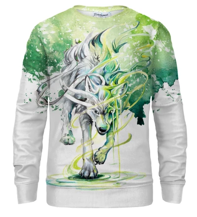Electric Spirit Wolf bluse med tryk