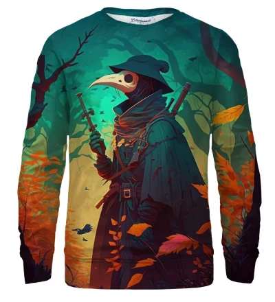 Plague Doctor bluse med tryk