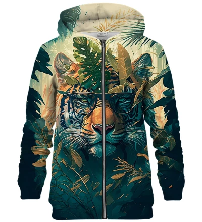 Smart Tiger zip up hoodie