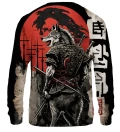 Samurai Wolf bluse med tryk