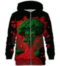 Broccoli zip up hoodie