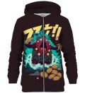 Japanese Monster zip up hoodie