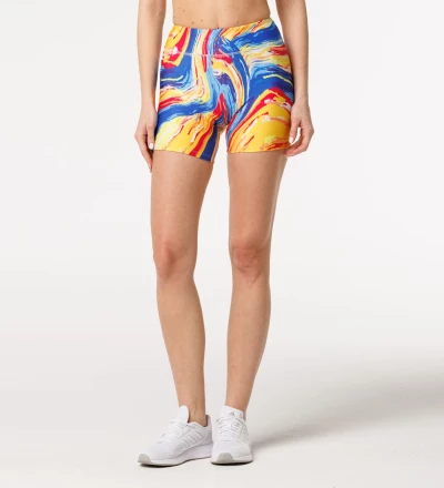 Colorful Turnover fitness shorts