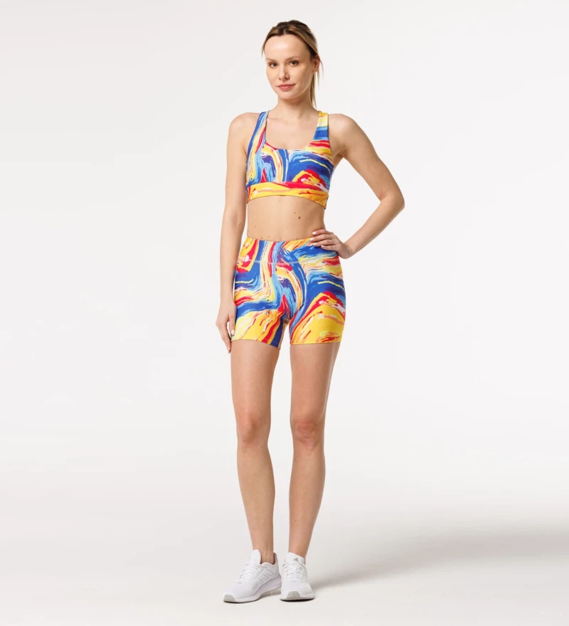Short de fitness Colorful Turnover