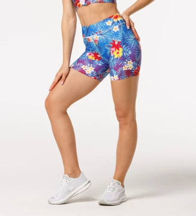 Flowers Explosion fitness shorts