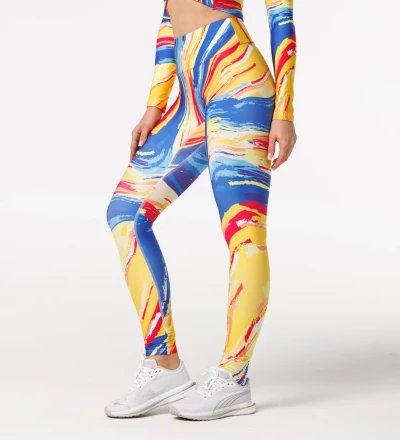 Colorful Turnover regular waist leggings