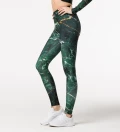 Green Marble regular waist leggings